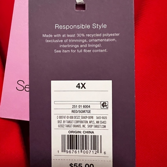 PLUS Size New Sergio Hudson For Target Tailored Blazer Jacket. Size 4x. - Picture 4 of 8